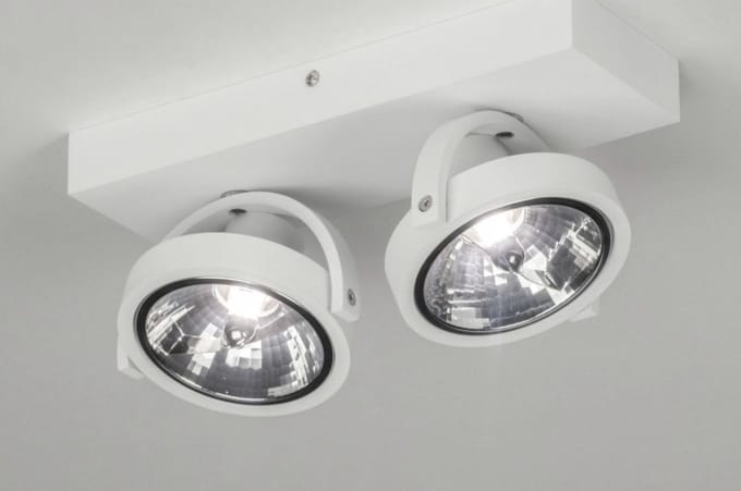 Lumidora Opbouwspot 73576 - SUNNY - 2 Lichts - G9 - Wit - Aluminium