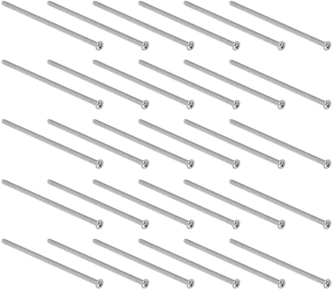 Kruiskop Schroeven M3 x 70mm - 60 Stuks RVS Bevestigingsmiddelen