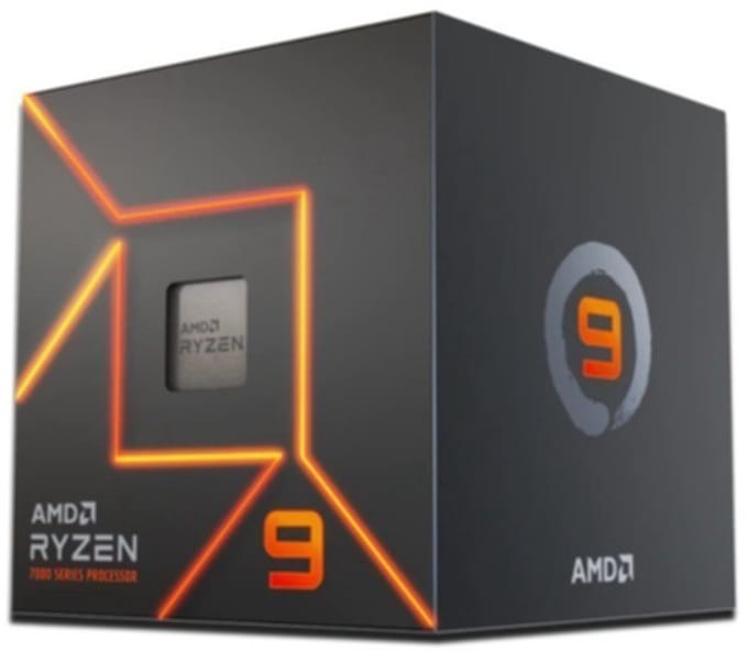 AMD Ryzen 9 7900 Boxed - Desktop processor - CPU - 12 Core - 24 Threads - 3,7GHz/5,4GHz - Socket AM5 - Inclusief koeler met RGB