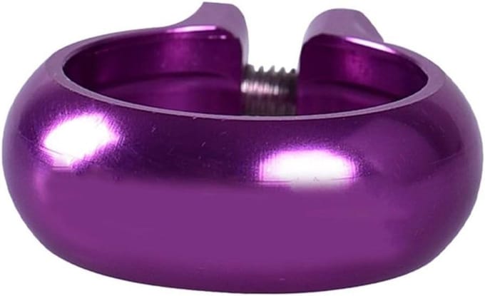 Zadelpenklem - Loopfiets Onderdeel - Kinderen Fietsen - Aluminium Legering - 25.4 mm - Paars
