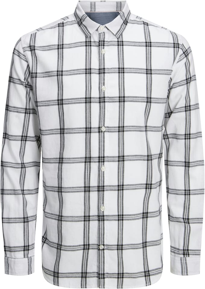 JACK&JONES - JJEGINGHAM TWILL SHIRT L/S NOOS - Heren - Overhemden