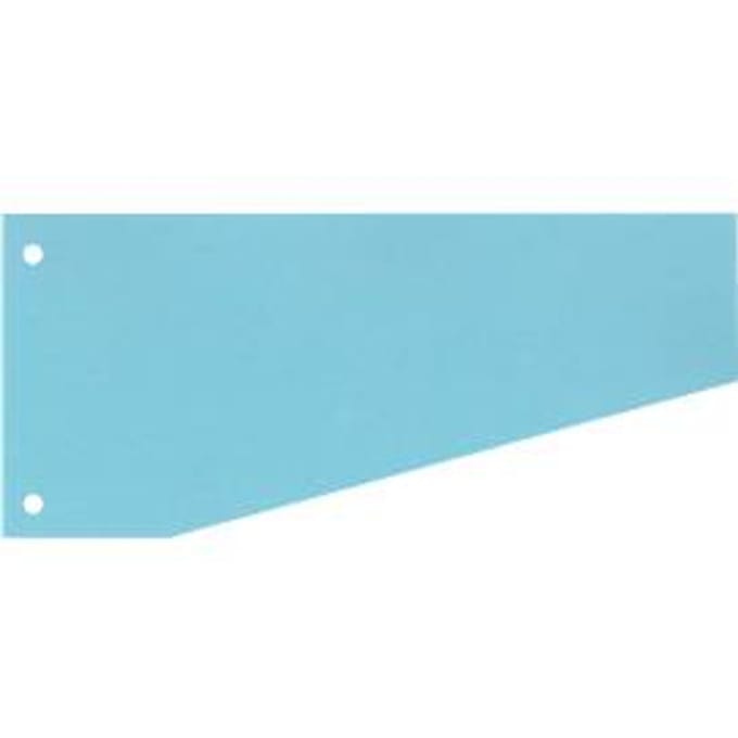 Trapeziumvormige scheidingsstroken - gerecycleerde karton - blauw - 100 stuks - ons merk Schäfer Shop Select