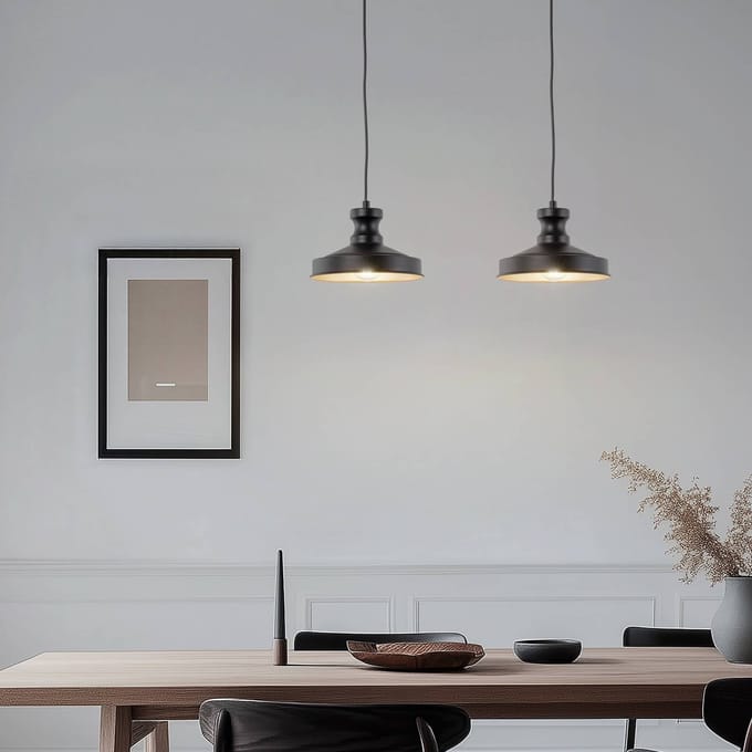 Opviq Hanglamp Berceste, zwart, metaal, Ø 22 cm, E27