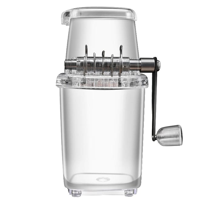 Handmatige IJscrusher Draagbare Handkruk Handmatige Huishoudelijke IJsschaafmachine Keukengereedschap wit