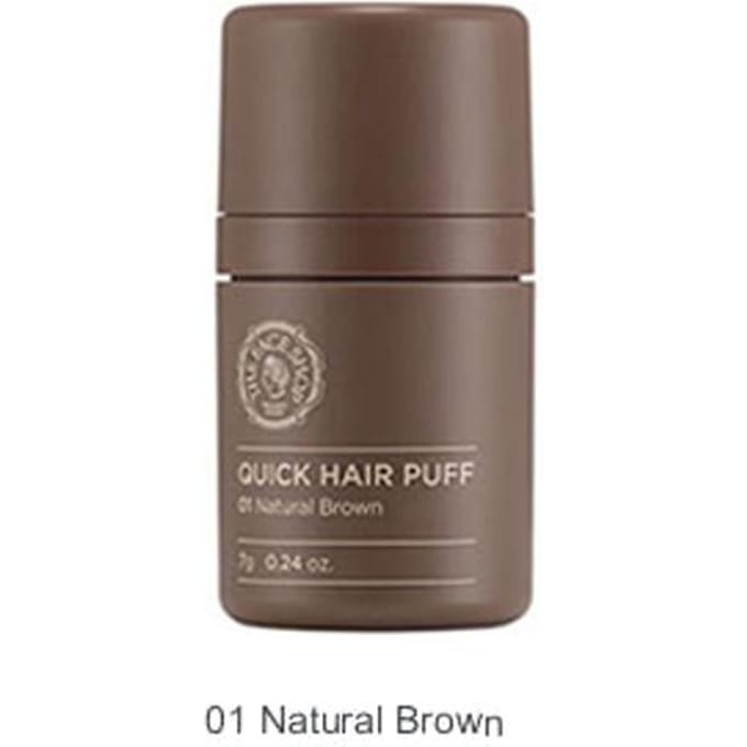 THE FACE SHOP - Quick Hair Puff 01 Natural Brown brown