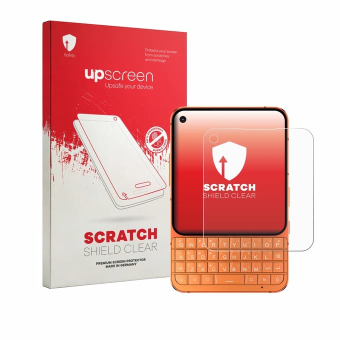 upscreen - Screenprotector voor Unihertz Titan 2 Elite Pro - Folie Beschermfolie transparant