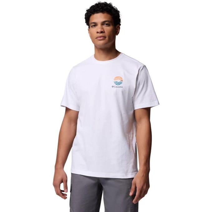 Columbia Heren Kettle River Outdoor T-Shirt (Wit)