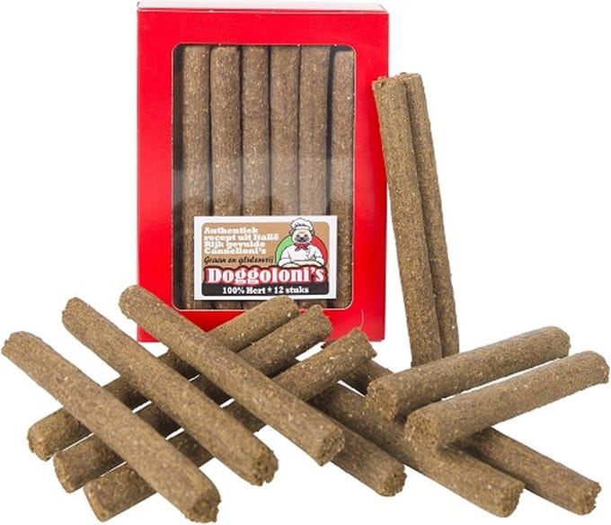 Doggoloni's -100% Hert-3 x 12 stuks-hondensnacks-Animal King