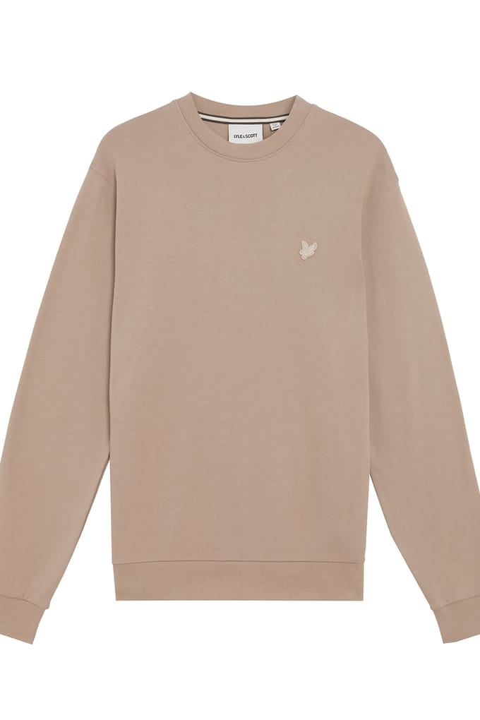 Lyle & Scott Interlock Crew Neck Sweatshirt Cobblestone Taglia: S | Maglioni a maglia Outlet | Uomo