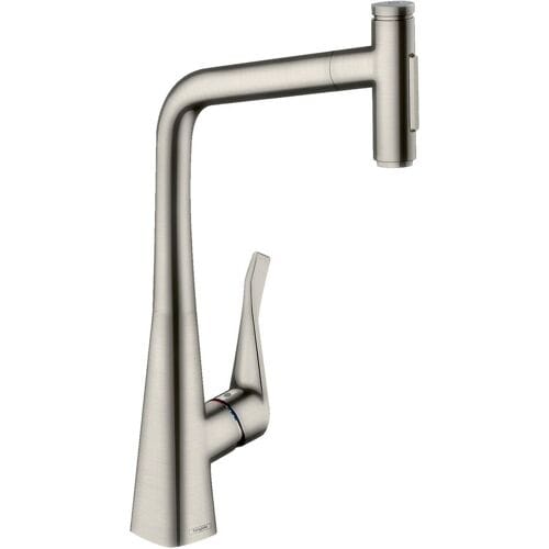 Hansgrohe Metris Select M71 single lever kitchen mixer 320, pull-out shower, 2jet, 73820000