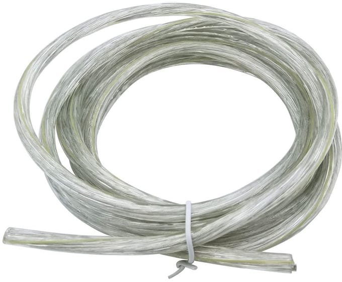 Elektrische Draad - Voedingskabel - Vaste Bedrading - Dubbele PVC Isolatie - 5 Meter - Transparant