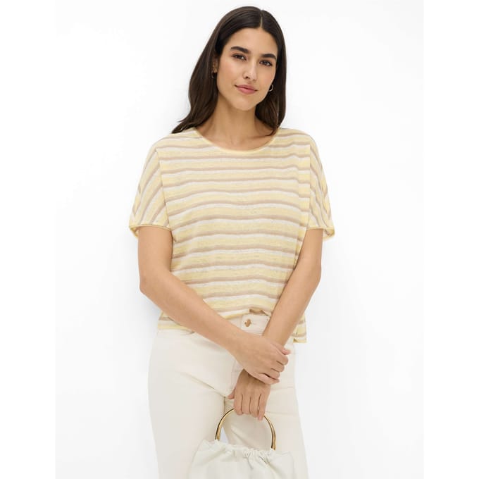 Brax Dames Shirt  Style CAELEN S limoncello, lichtgeel, maat 48