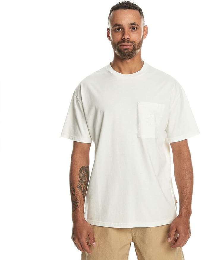 Quiksilver Blanknat Dye T-shirt Met Korte Mouwen Wit S Man