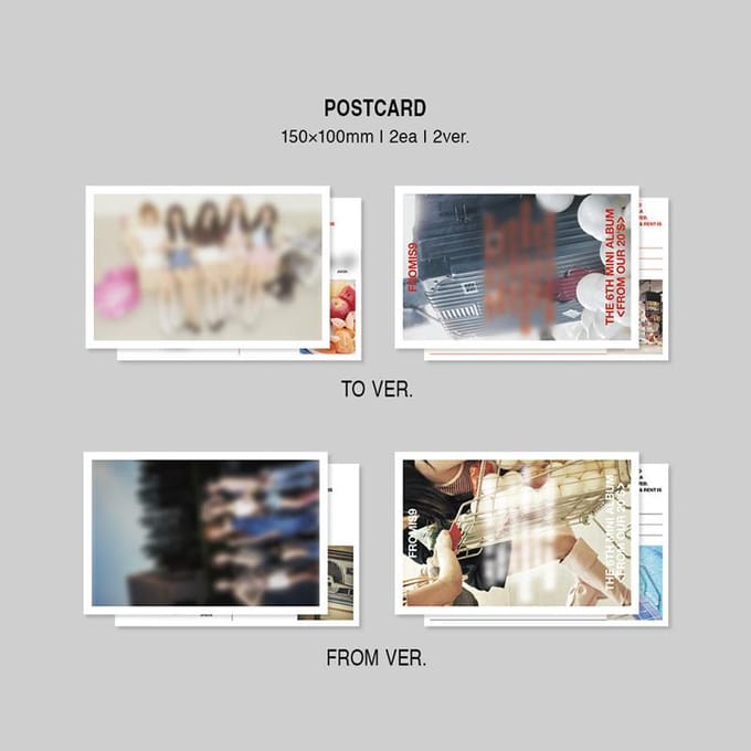 [PRÉCOMMANDE] fromis_9 – Le 6ème Mini Album 'From Our 20’s' [Version Carte Postale] 2 in Set