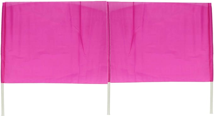 Gebro Privacy/windscherm - fuchsia - 2,25 x 0,5 meter - nylon - Strand/camping
