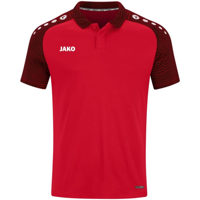 Jako Performance Polo Dames - Zwart / Rood | Maat: 40