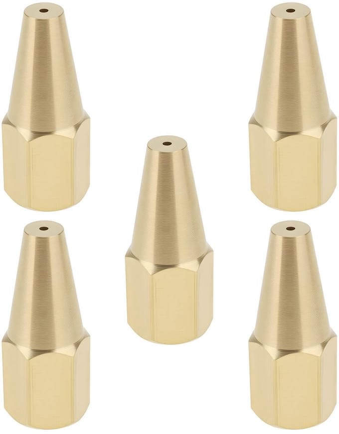 Dailygoods - Set van 5 Acetyleen Lassen Spuitpistool Nozzles 0.5mm