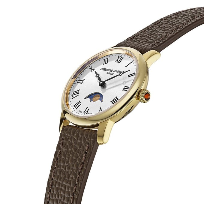 Frederique Constant Classics FC-206RS1S5 Classic Slimline ladies moonphase Horloge