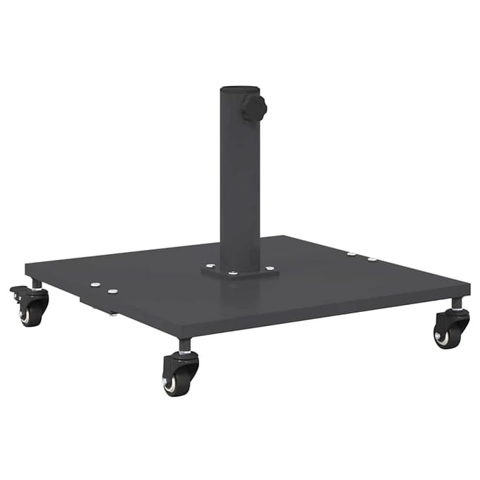 vidaXL - Parasolvoet - 26.8 - kg - Donkergrijs - Vierkant - Verstelbaar