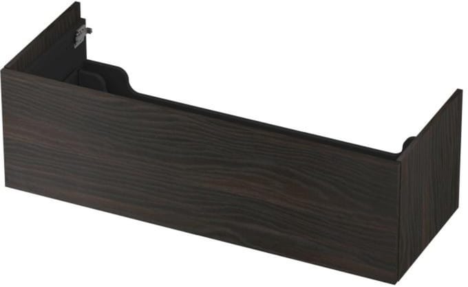 INK - Onderkast 1 Lade Push 2 Open Bestaande Uit - 1200x450x376 Mm - Intens Eiken