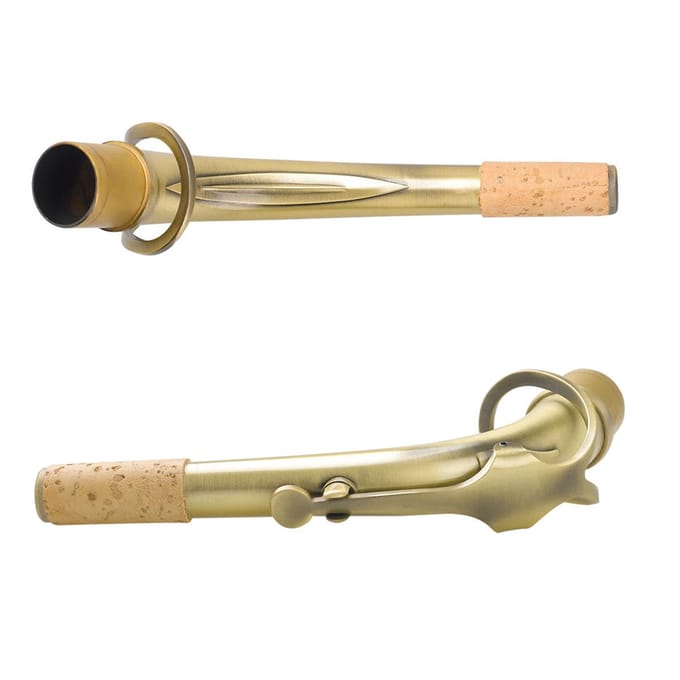 B65 Altsaxofoon Sax Bend Neck Messing E-flat Altsaxofoon Elbow 24.5mm Nozzle met Professionele groen