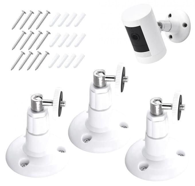 Camera Bevestiging - 360° graden verstelbaar - Wandmontage - stick-up-houder - ring