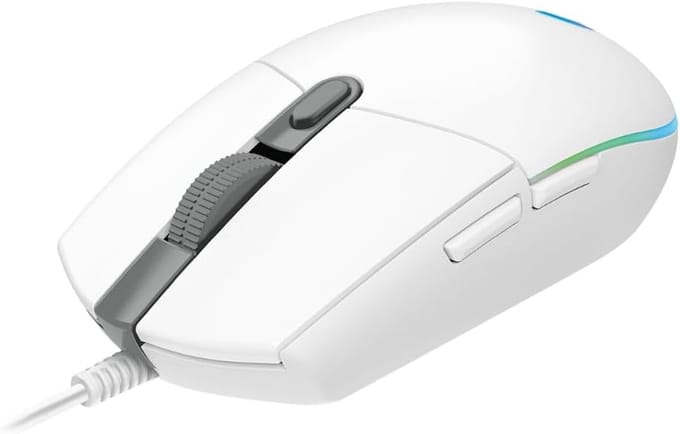 Logitech G102 LIGHTSYNC - White - Muis - Optisch - 6 knoppen - Wit