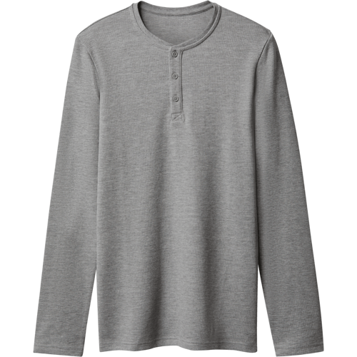 esmara Men Heren longsleeve (Grijs, L)