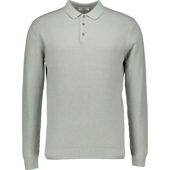 Gentiluomo Polo 3 Buttons Ls Polos Lichtgroen K4166-274
