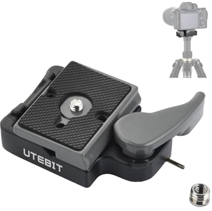 Camera Snelkoppelingsplaat 323 Quick Release Plate voor Statief met 1/4"-3/8" Schroef