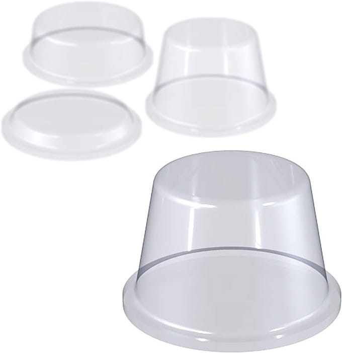 Elastische buffer - Zelfklevende pads - Meubelbescherming - Antislip en slijtvast - 12.7 x 6.2 mm - Transparant