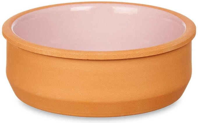 La Dehesa Tapas/creme brulee serveer schaaltjes - set van 6x - terracotta - roze - 12 x 4 cm