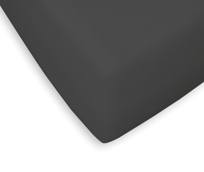Jersey hoeslaken Zwart 160x200 cm
