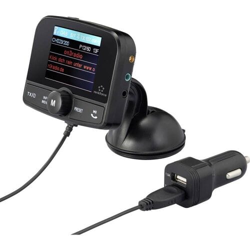 Renkforce RF-CRDAB-100 DAB+ ontvanger Zuignaphouder, Bluetooth muziekstreaming