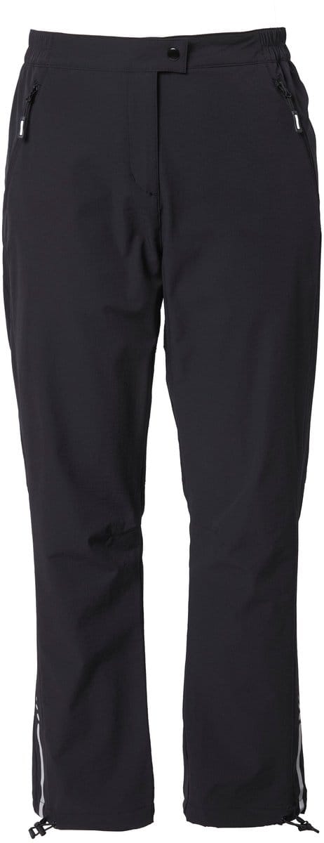 Ulla Popken - Dames - Functionele broek met stretch waterafstotend - Zwart - Maat 42