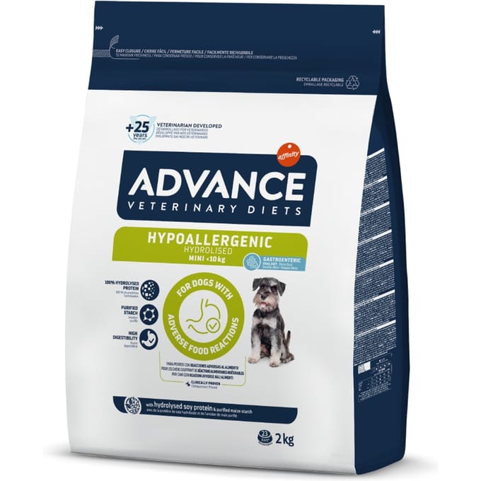 2kg Advance Veterinary Diets Hypoallergenic droogvoer voor honden