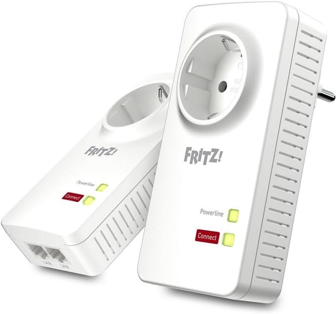Powerline Adapter Set 1200 Mbit/s voor Stabiel Internet - Ideaal voor NAS en HD Streaming