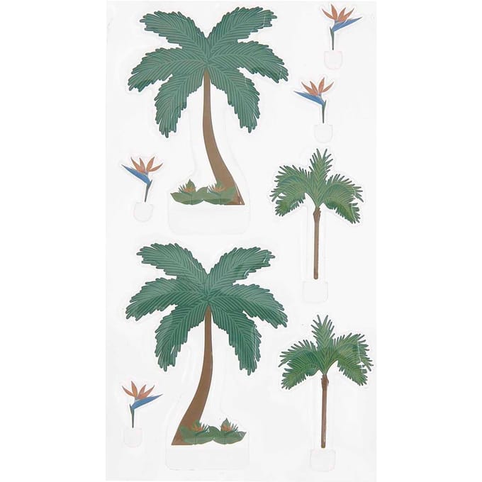 Rico Design Gel stickers "FIGURICO" - Tropische planten