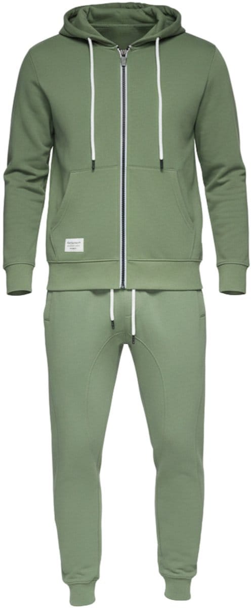 OMBRE Set - Katoen - Lange Mouw - Effen Groen S
