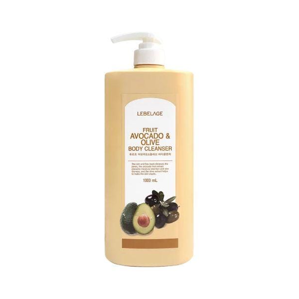 LEBELAGE Fruits Avocado & Olijf Body Wash 1000ml beige