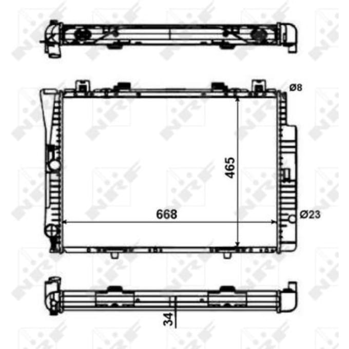 Radiator, motorkoeling NRF 56142