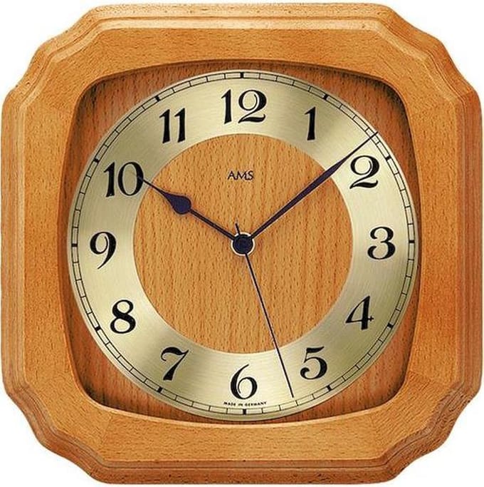 Wandklok radiogestuurd AMS - 5866/9