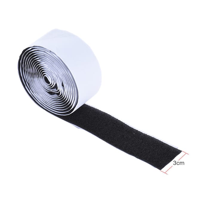 Bande de fixation pour pédale de pédalier, longueur 2M, largeur 3CM, paquet de 4, noir US 2 white