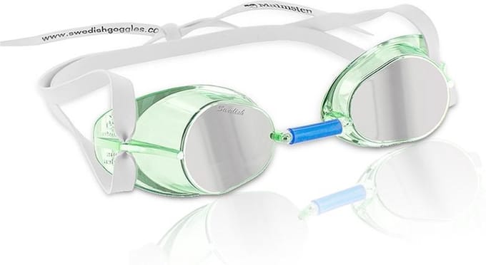 Malmsten Zwembril - Jewel Collection - Unisex - Wit/groen - One-size
