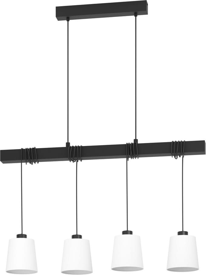 EGLO Townshend 8 Hanglamp - E27 - 90 cm - Zwart|Wit