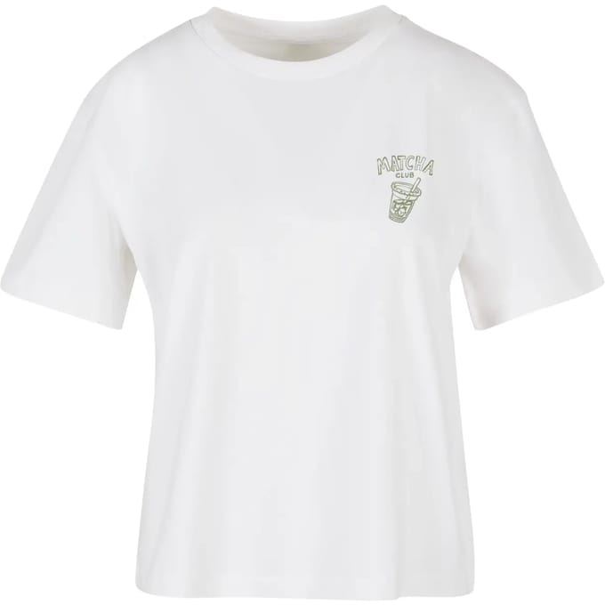 Dames-T-shirt Miss Tee Matcha Club Good Mood
