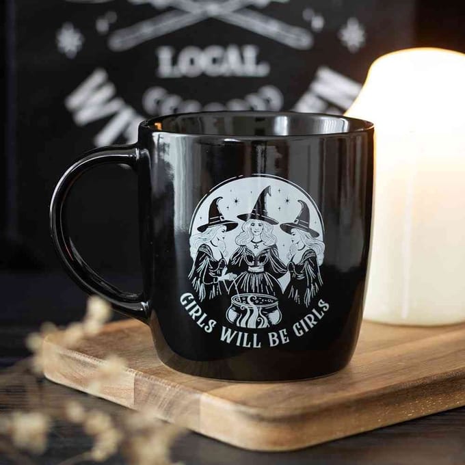 Girls Will Be Girls Witchy Mok/beker - Zwart