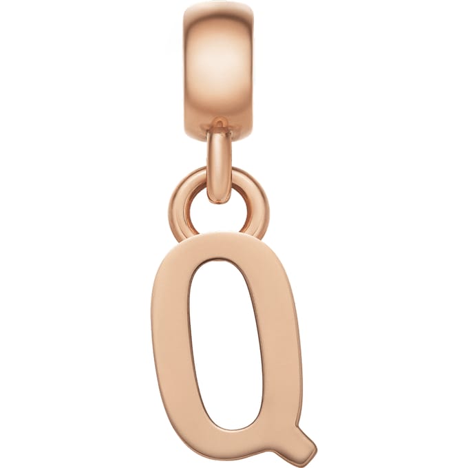 Daniel Wellington DW Charm Letter Q Rose Gold