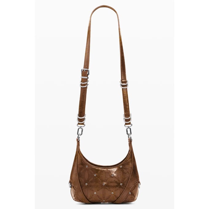 Desigual handtas schoudertas Coriolis Haiti Mini Hand Bag Leather Brown bruine