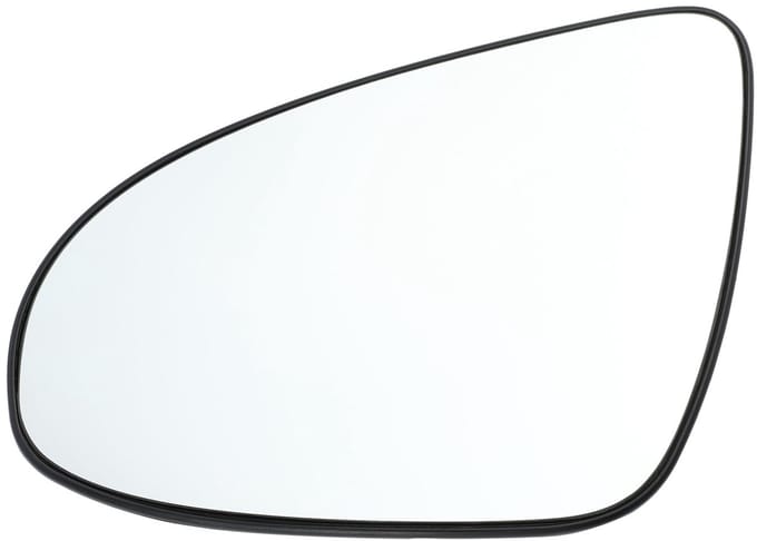 Dailygoods - Vervangend Zijspiegelglas voor Auto met Achterplaat, Verwarmd Wit